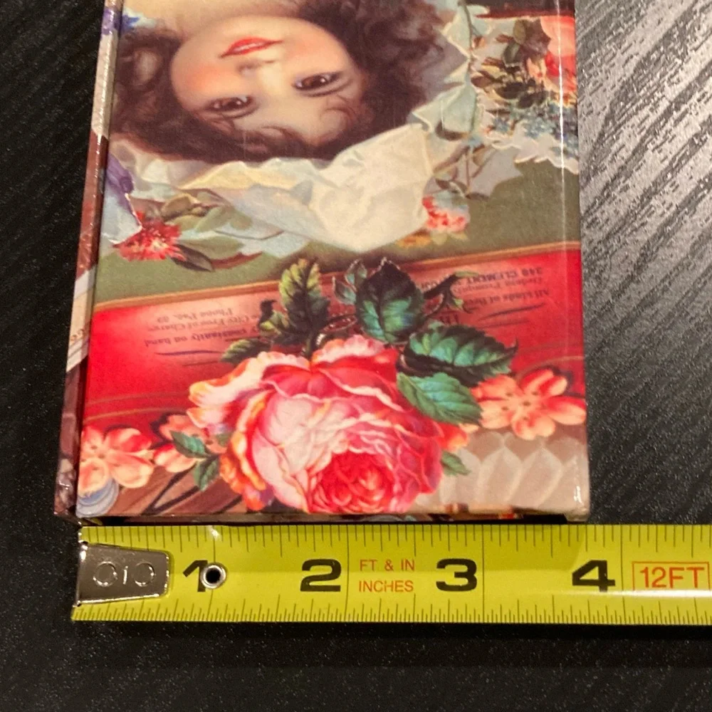 NWT Vintage magnetic closure Victorian/floral “Notes Agenda, Addresses” Book